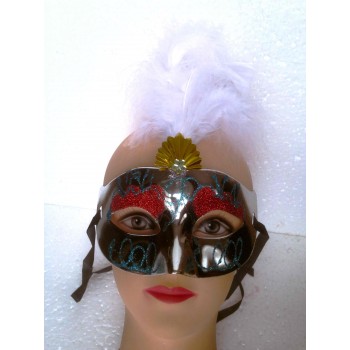 კარნავალის ნიღაბი ბუმბულით